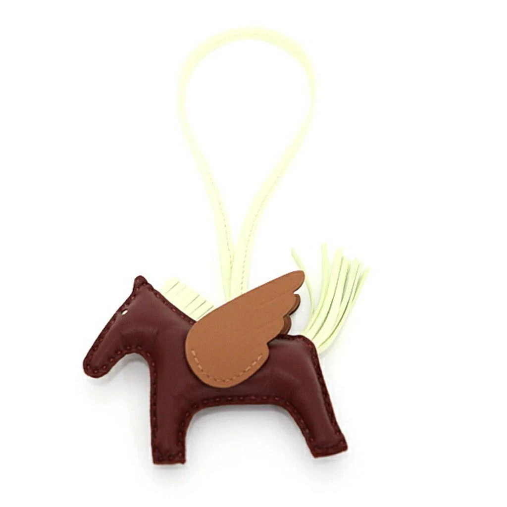 Hermes gold Jaune Rouge H Swift Leather Agneau Milo Handbag Charm (Pre-Owned)