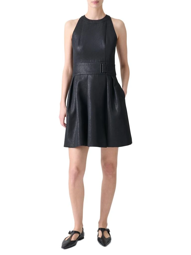 Akris Metallic A-Line Minidress 2