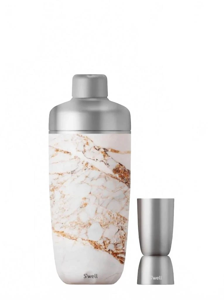 S
well Shaker Set With Jigger In Calacatta Gold 5