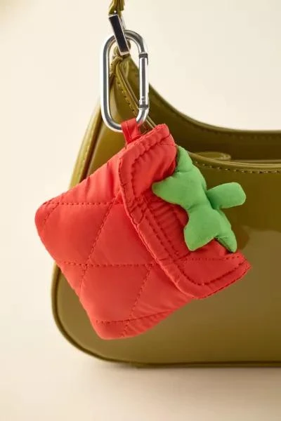 Urban Outfitters UO Tomato Quilted Earbud Case 1