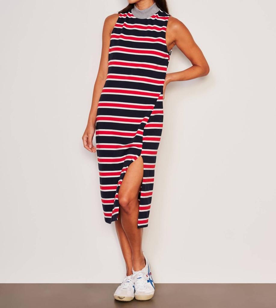 Sundry Sundry - Midi Mock Neck Sleeveless Dress