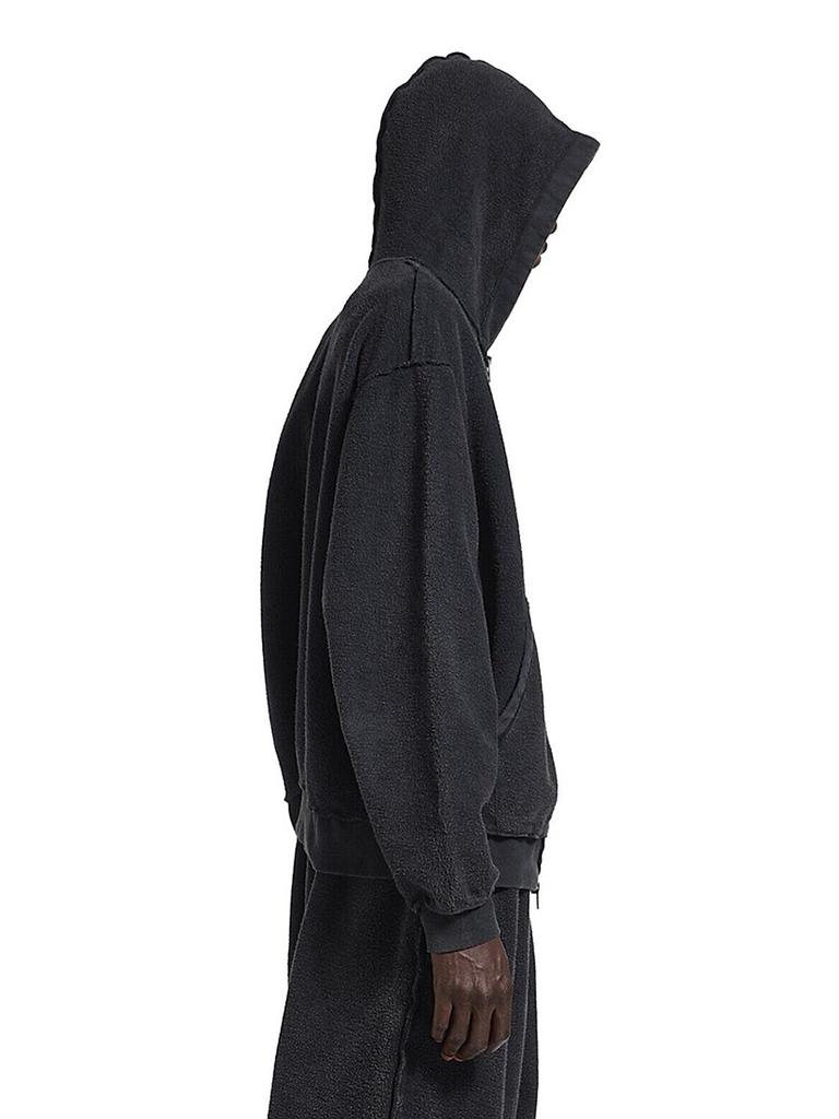 Balenciaga 3B Sports Icon Inside-Out Zip-Up Hoodie - Hoodies