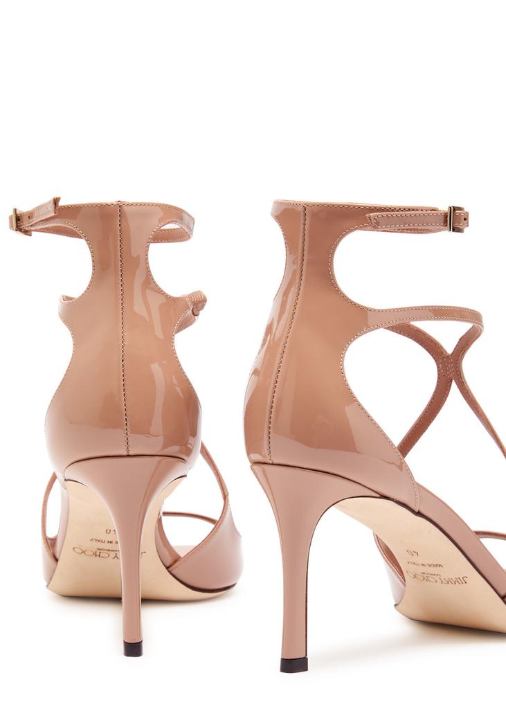 Jimmy Choo Azia 75 patent leather sandals - Sandals - BeyondStyle