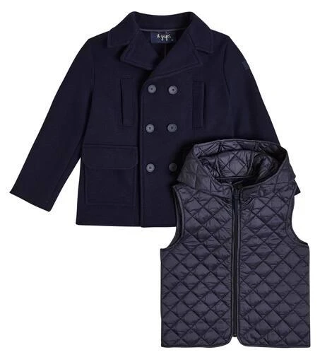 IL GUFO Double-breasted hooded coat 5