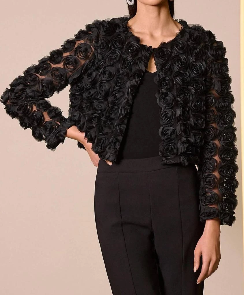 JOSEPH RIBKOFF Joseph Ribkoff - Rosette Long Sleeve Bolero Jacket 5