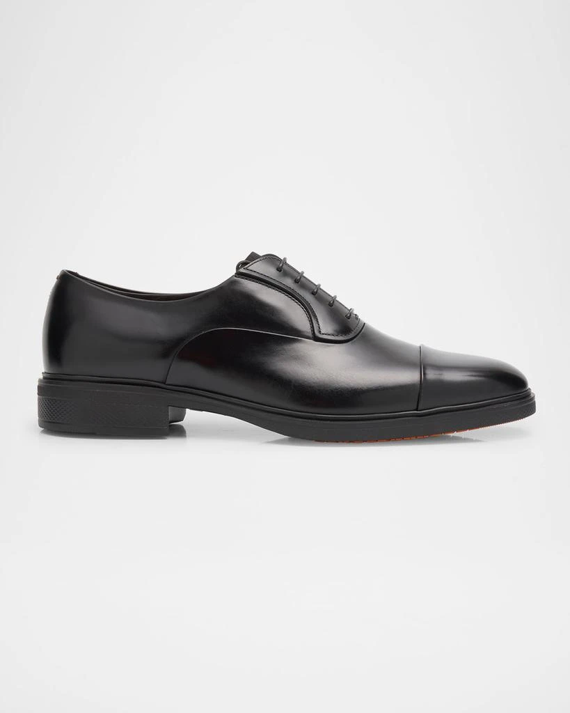 Santoni Men's Easy Leather Cap-Toe Oxfords 1