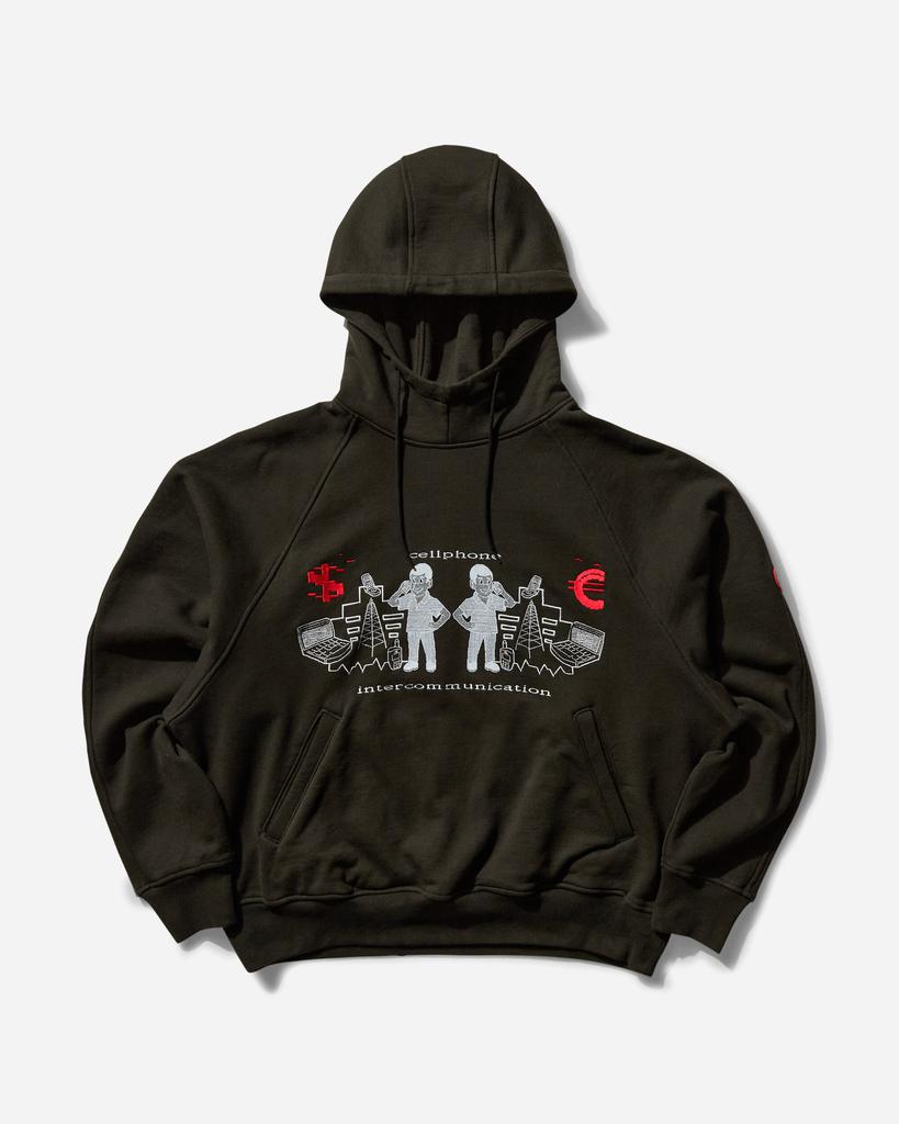 Cav Empt Men's Intercommunication Big Heavy Hoodie Black
