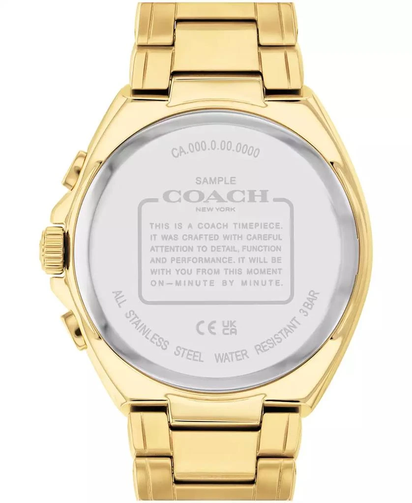 Coach Men's Jackson Gold-Tone Stainless Steel Watch 45mm 4