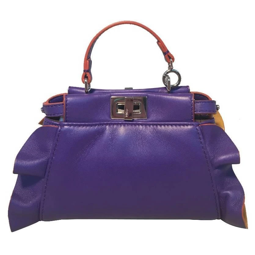 Fendi Fendi Purple Micro Mini Peekaboo Bag 1