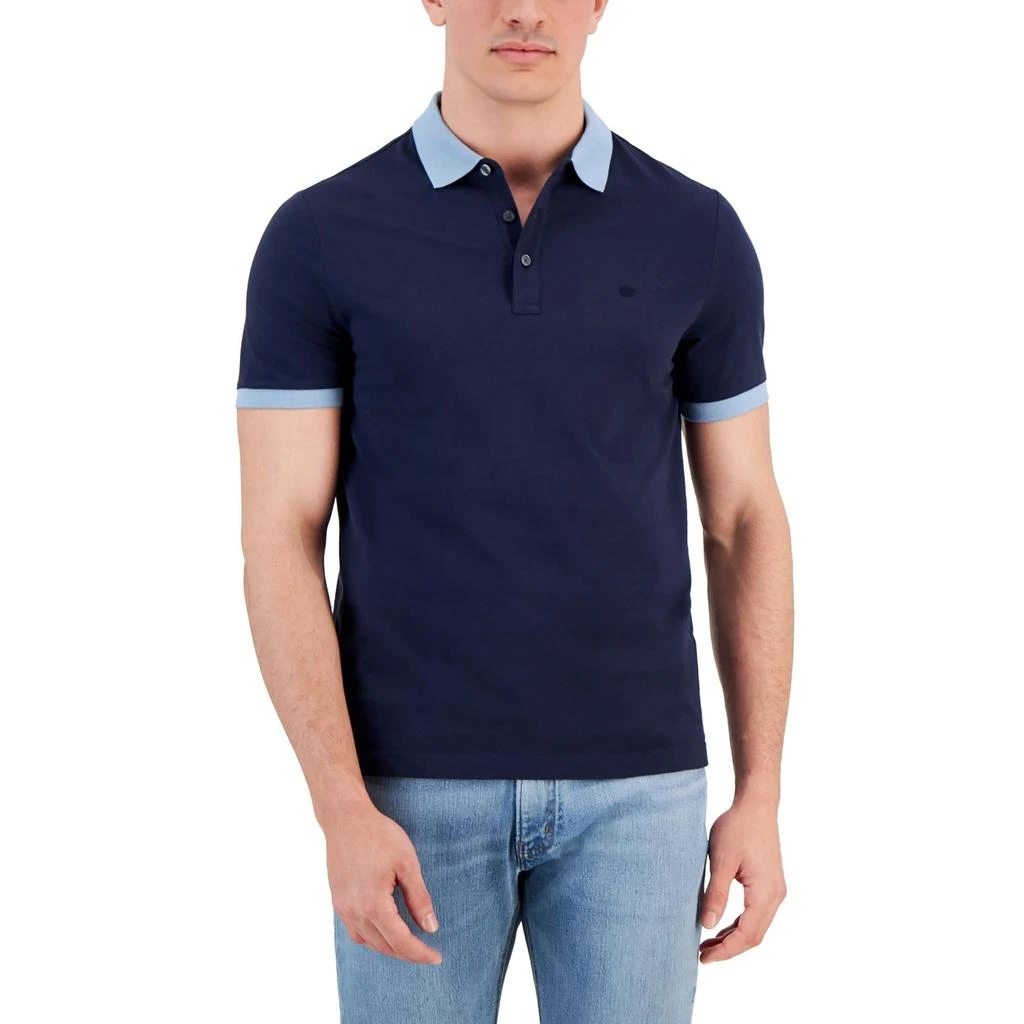 Michael Kors Mens Colorblock Cotton Polo 2