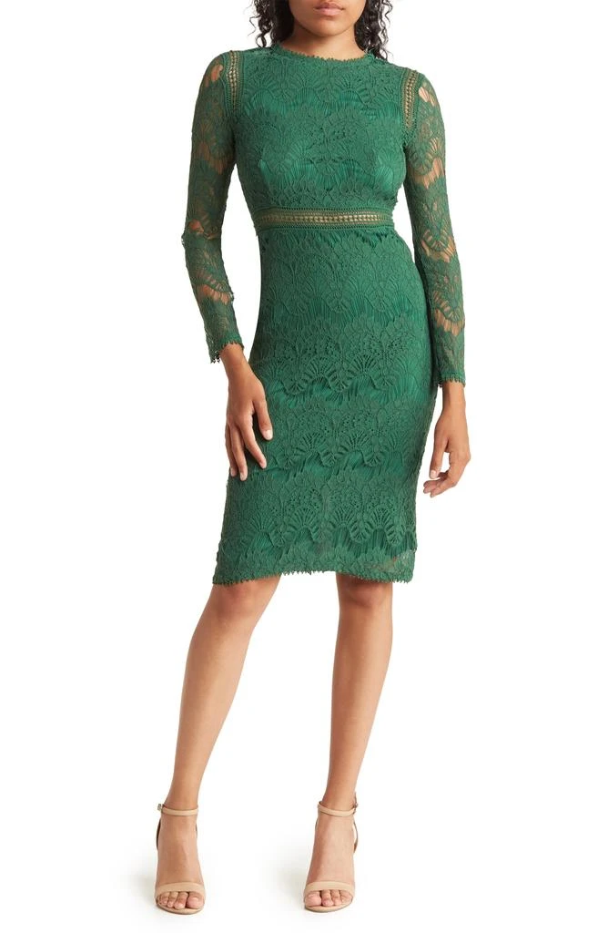 Love by Design Lace Long Sleeve Midi Dress 1