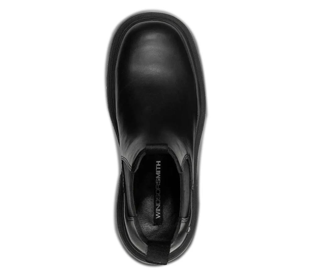 Windsorsmith Black Chunky Leather Chelsea Boots - Dopamine 5