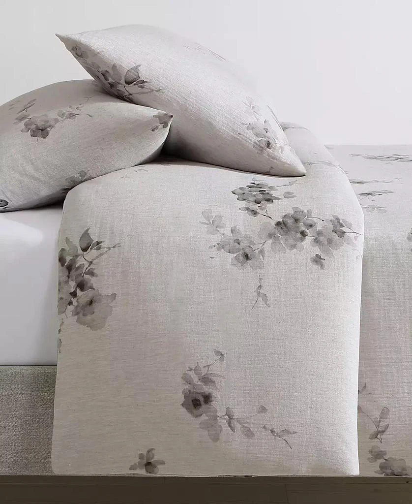 Calvin Klein Aquarelle Floral Cotton Melange Gauze 3 Piece Comforter Set 4