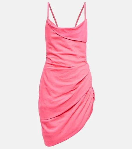 Jacquemus La Robe Saudade Draped Mini Dress - Pink