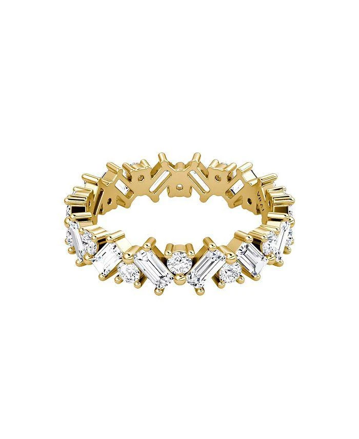 VRAI Mixed Shape Eternity Band in 18K Yellow Gold, 1.96ctw Lab Grown Diamonds
