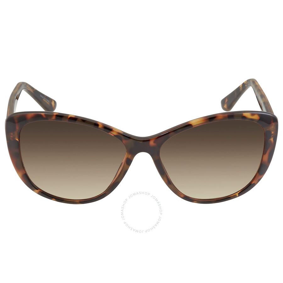 Calvin Klein Calvin Klein Brown Gradient Cat Eye Ladies Sunglasses CK19560S 235 57