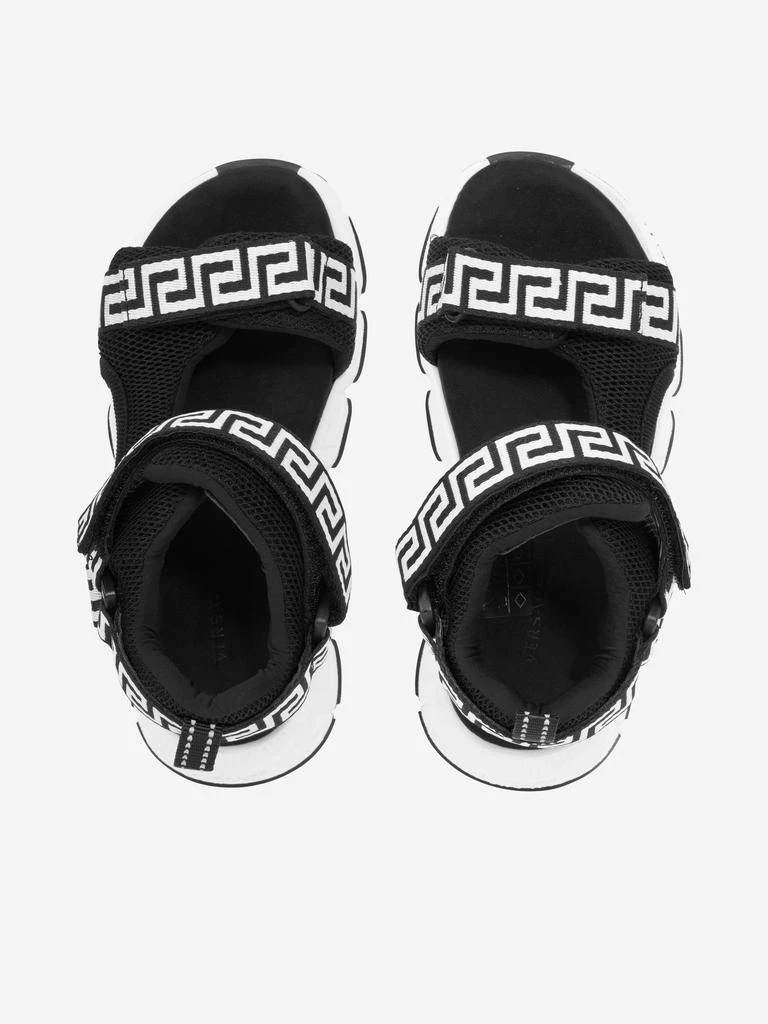 Versace Versace Kids Greca Strap Sandals in Black 4