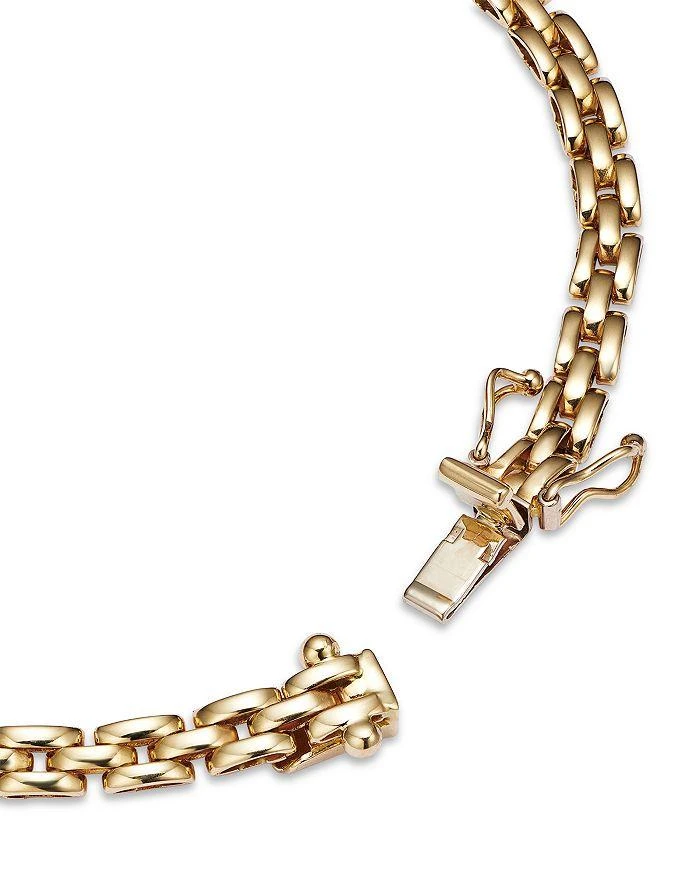 Alberto Amati 14k White & Yellow Gold Diamond Panther Link Bracelet 4