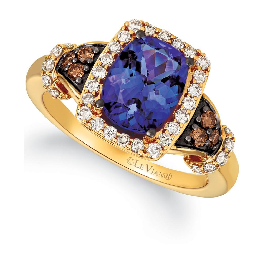 Le Vian Blueberry Tanzanite (2 ct. t.w.) & Diamond (1/2 ct. t.w.) Ring in 14k Gold (Also Available in 14K White Gold)