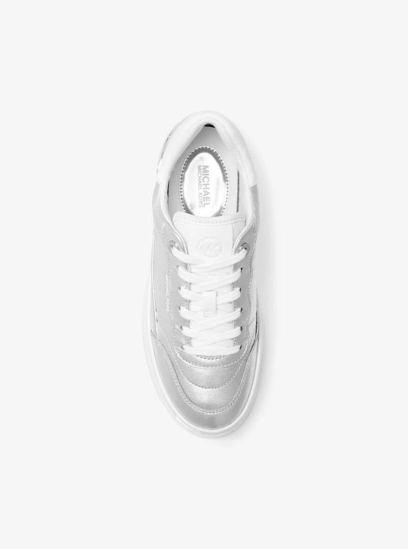 Michael Kors Hayes Metallic Leather Platform Sneaker 4