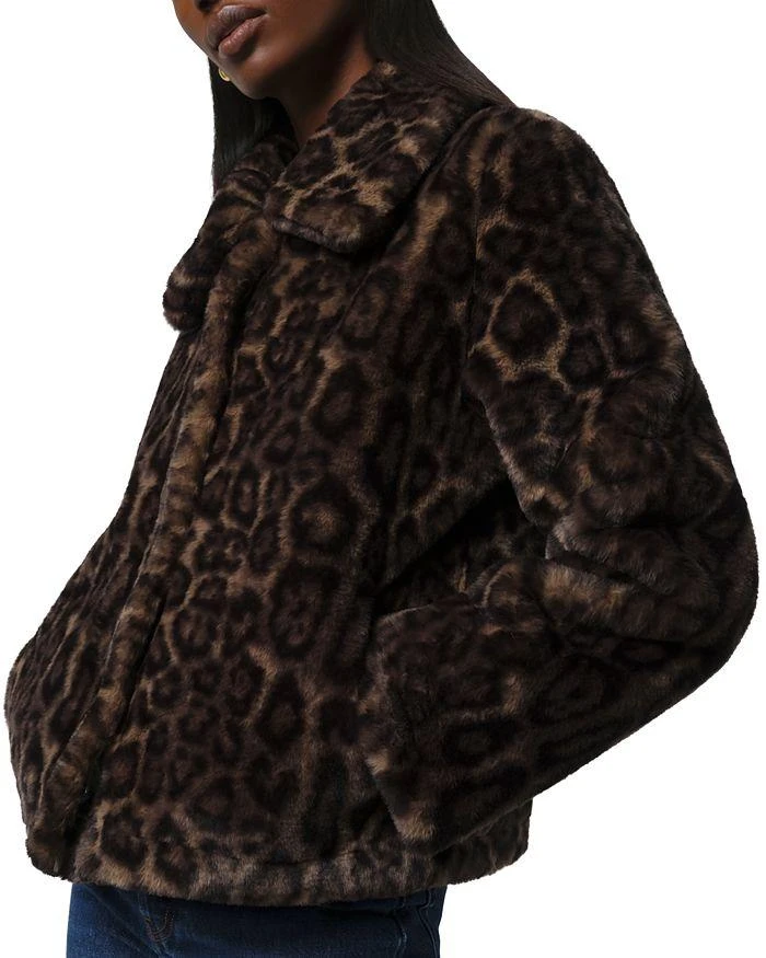 Apparis Elis Faux Fur Leopard Print Jacket 1