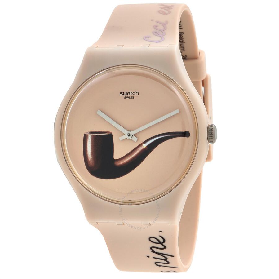 Swatch Open Box - Swatch Art Journey 2023 Quartz Beige Dial Unisex Watch SO29Z124