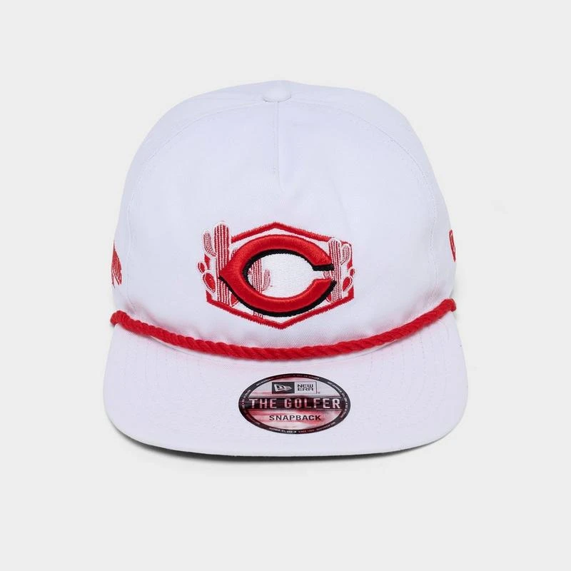 New Era New Era Cincinnati Reds MLB The Golfer Team Text Snapback Hat 8