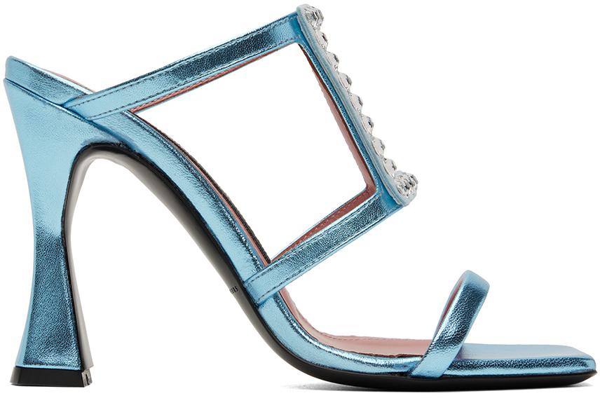 Les Petits Joueurs Blue Hoya Heeled Sandals