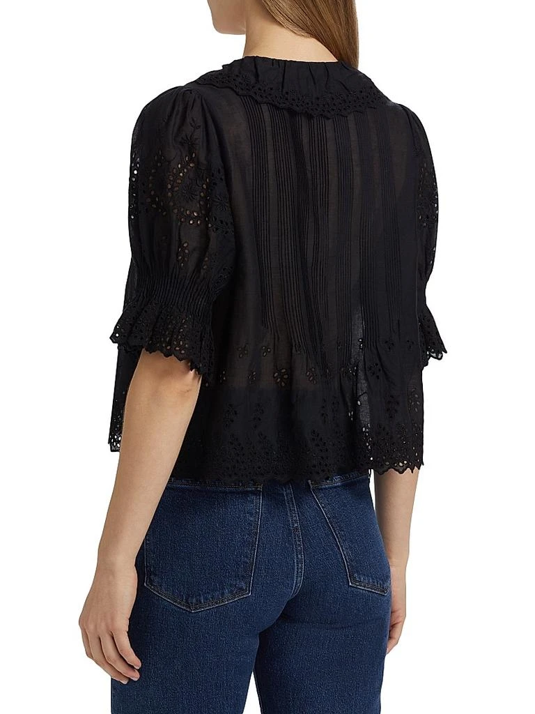 DÔEN Henri Voile Eyelet Top 5