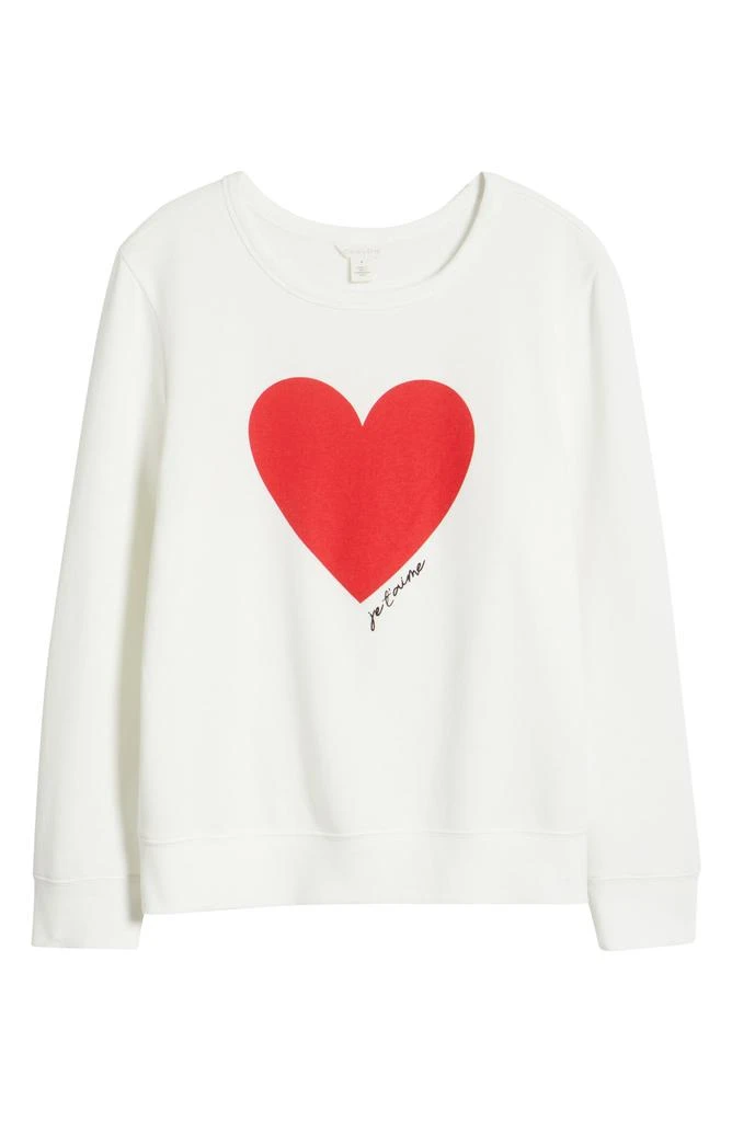 Caslon Heart Graphic Sweatshirt 5