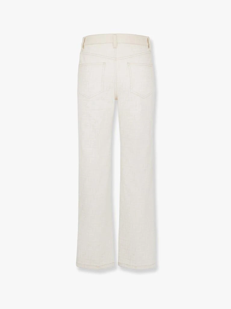 Fendi FF off white denim trouser 5