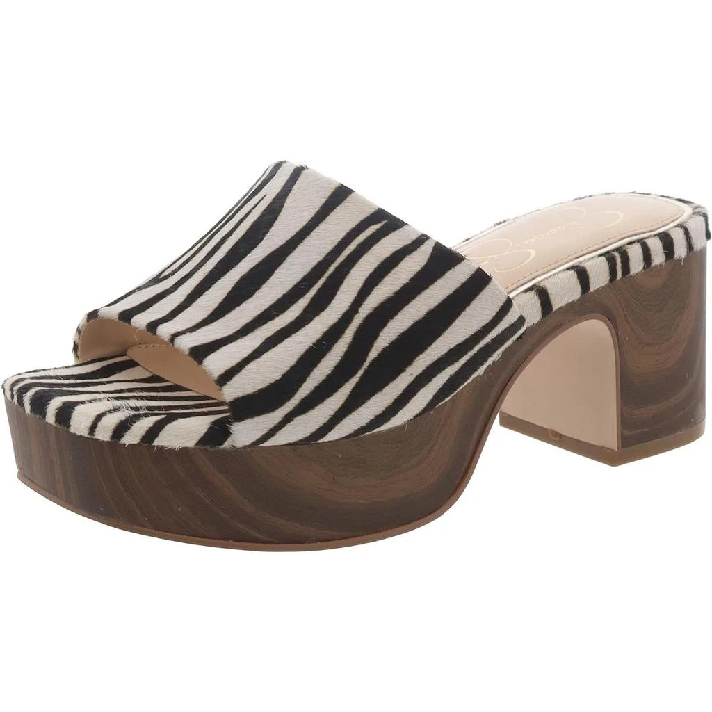 Jessica Simpson Kalyani Womens Block Heel Slip-On Platform Sandals 1
