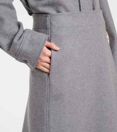 Jil Sander Wool-blend wrap skirt 5