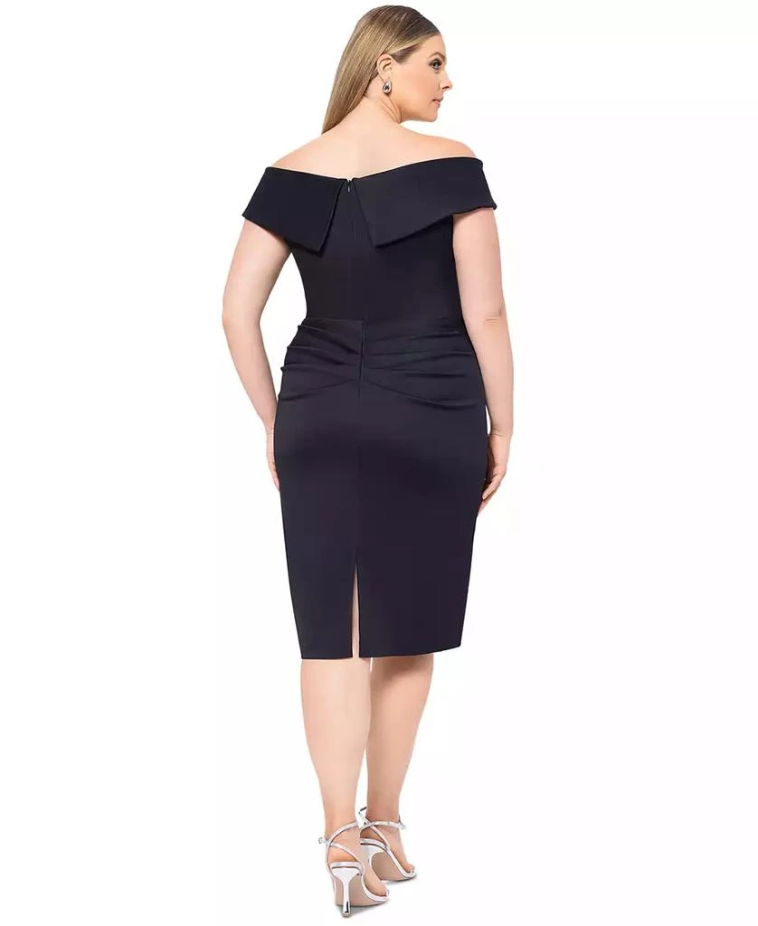 Plus Size Off-The-Shoulder Ruffled-Skirt Cocktail Dress  On Sale Now with  Up to 77% Off | Discover Exclusive Deals & Savings at BeyondStyle   Authentic XSCAPE dress|women's fashion|dresses with Limited-Time Discounts,  Free