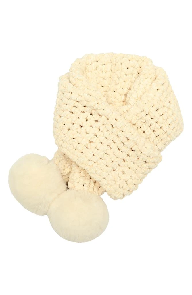 Kurt Geiger Chunky Chenille Pompom Scarf 6