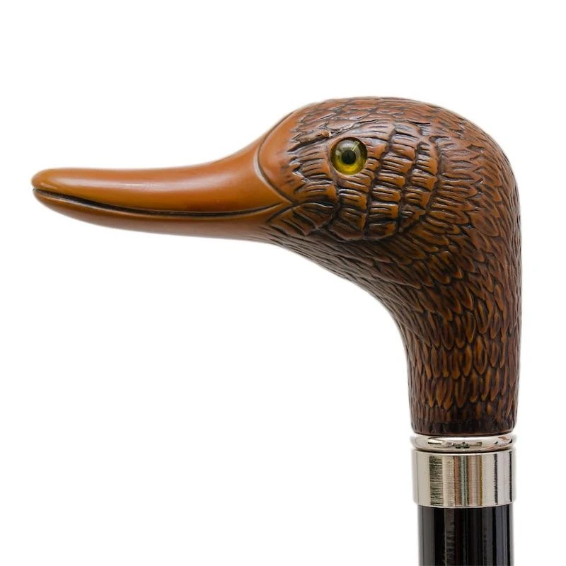 PASOTTI Pasotti - Striped Umbrella with Duck Handle 4