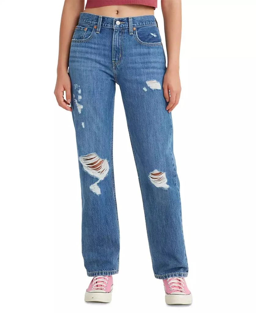 Levi's Low Pro Classic Straight-Leg High Rise Jeans 1