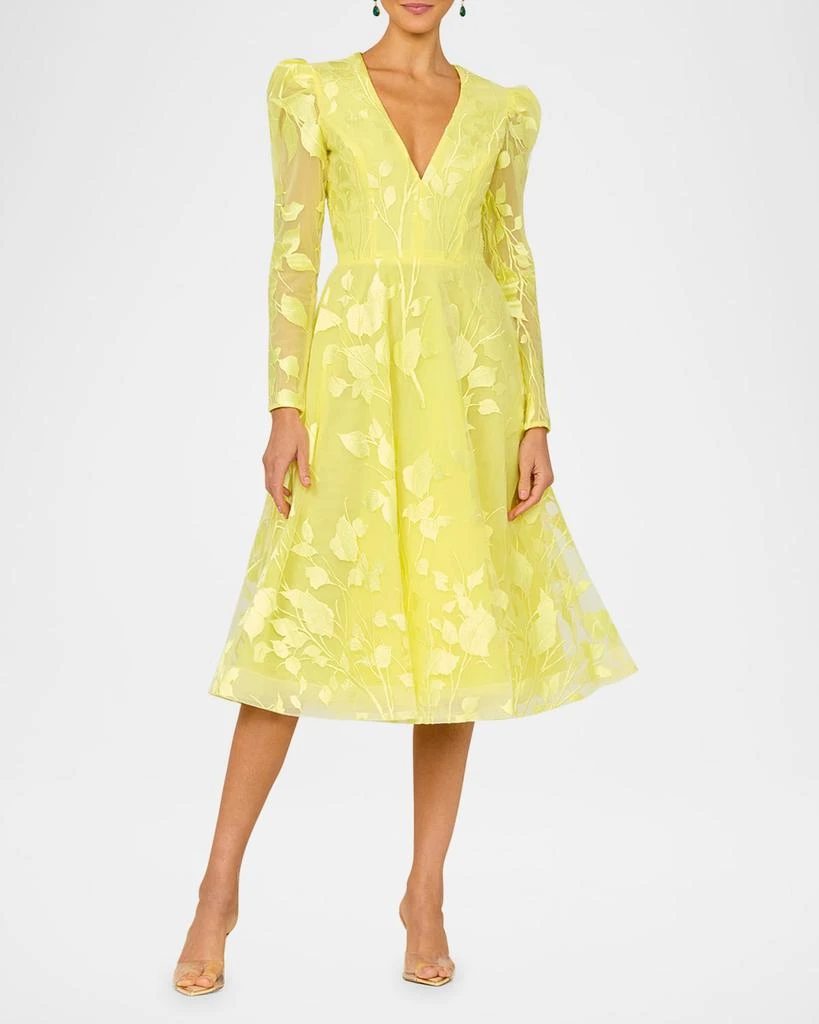 HELSI Exclusive Parker Embroidered Puff-Sleeve Midi Dress 2