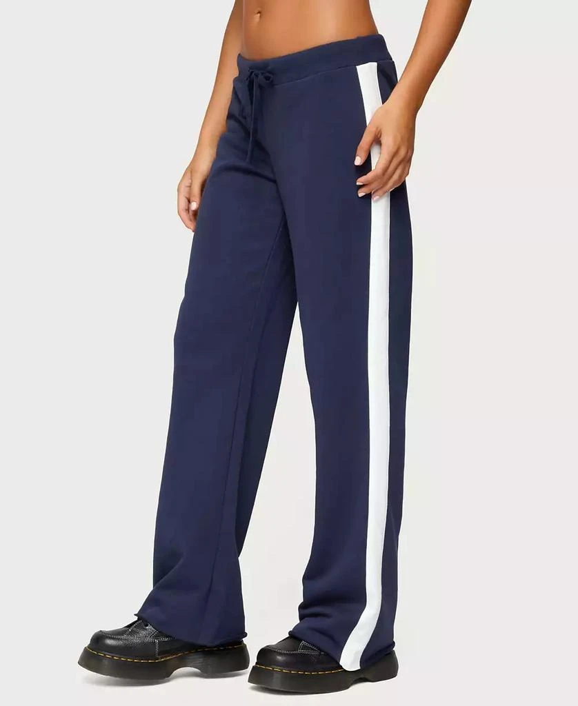 Edikted Womens Baker Contrast Striped Sweatpants 3