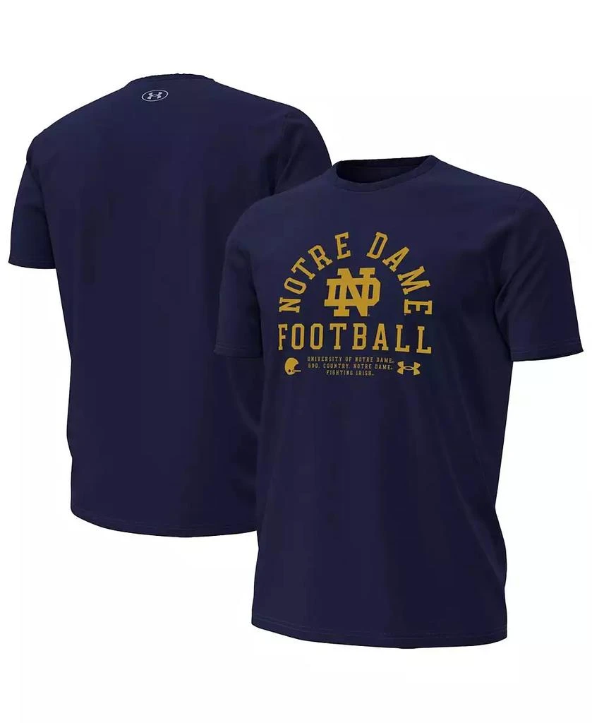 Under Armour Men's Navy Notre Dame Fighting Irish 2025 Sideline Football Performance T-Shirt