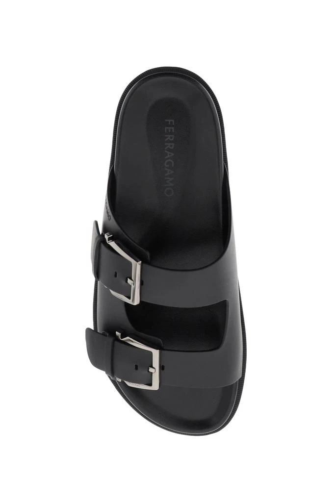 Salvatore Ferragamo slides with gancini buckles 2