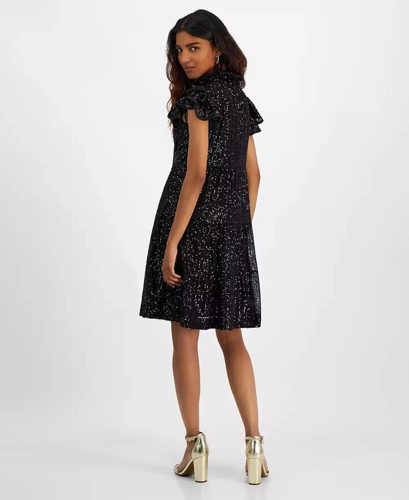 Robbie Bee Robbe Bee Petite Sequined Tiered A-Line Dress 2