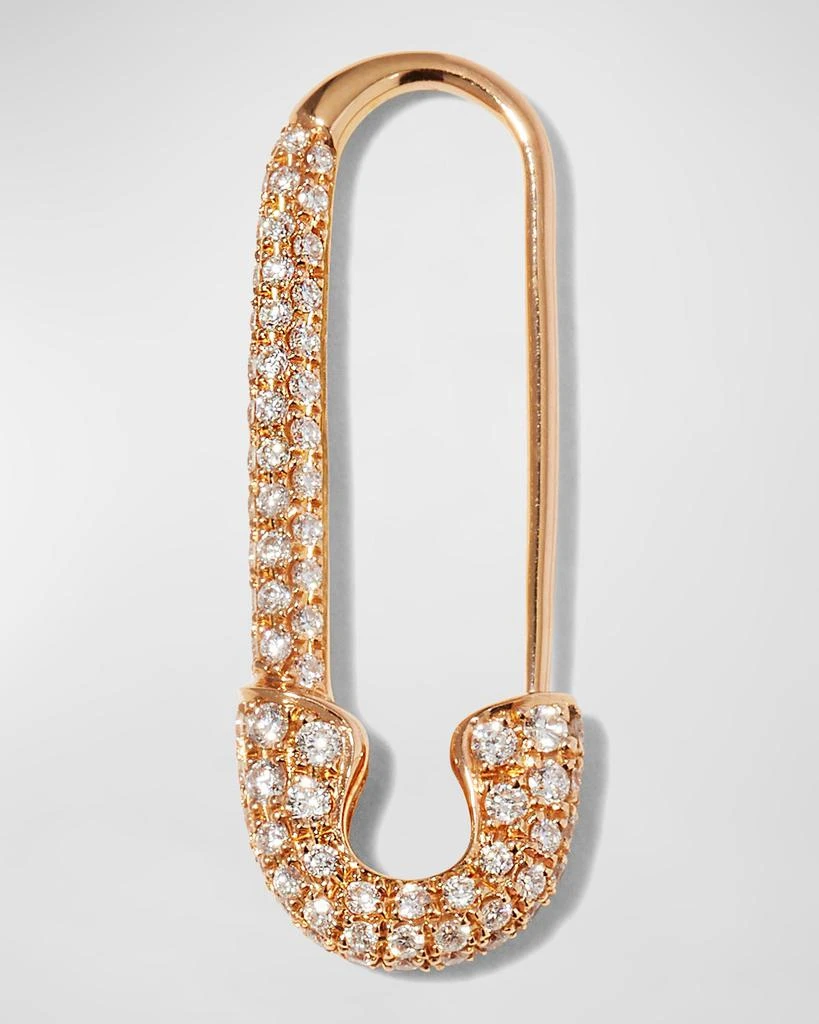 Anita Ko 18k Diamond Safety Pin Earring, Single 1