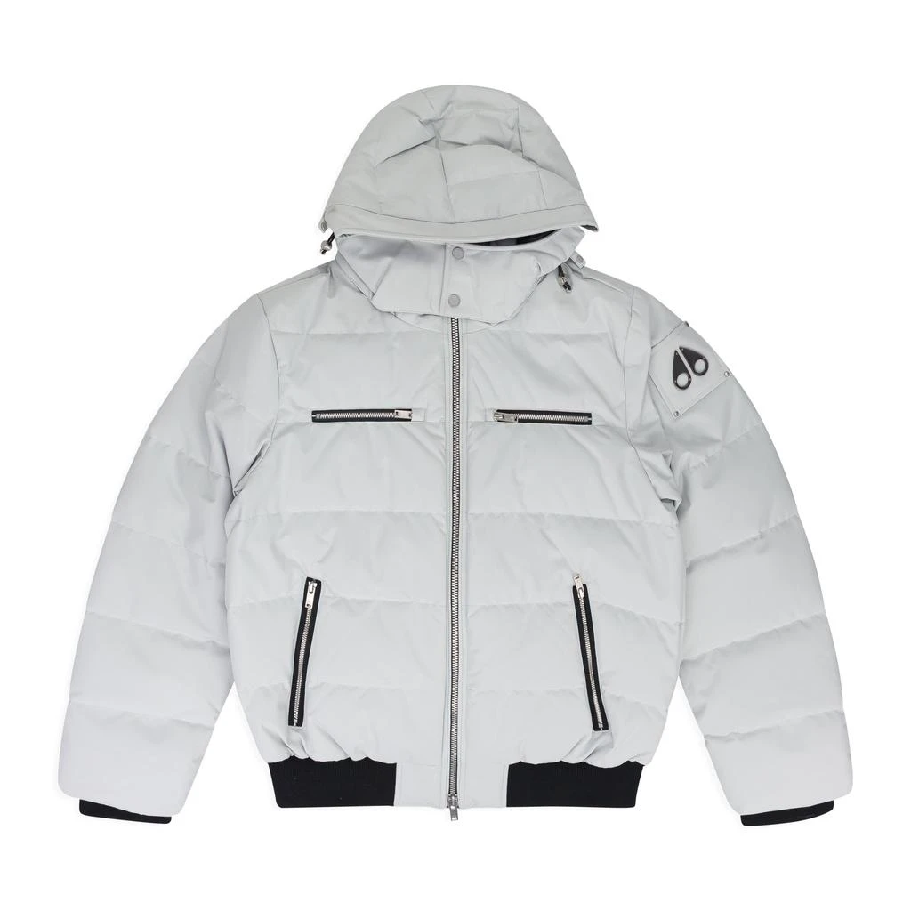 Moose Knuckles GREY CLOUD BOMBER NEOSHEAR PUFFER JACKET