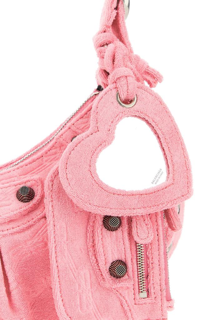 Balenciaga Pink terry fabric Le Cagole XS shoulder bag Balenciaga Pink terry fabric Le Cagole XS shoulder bag