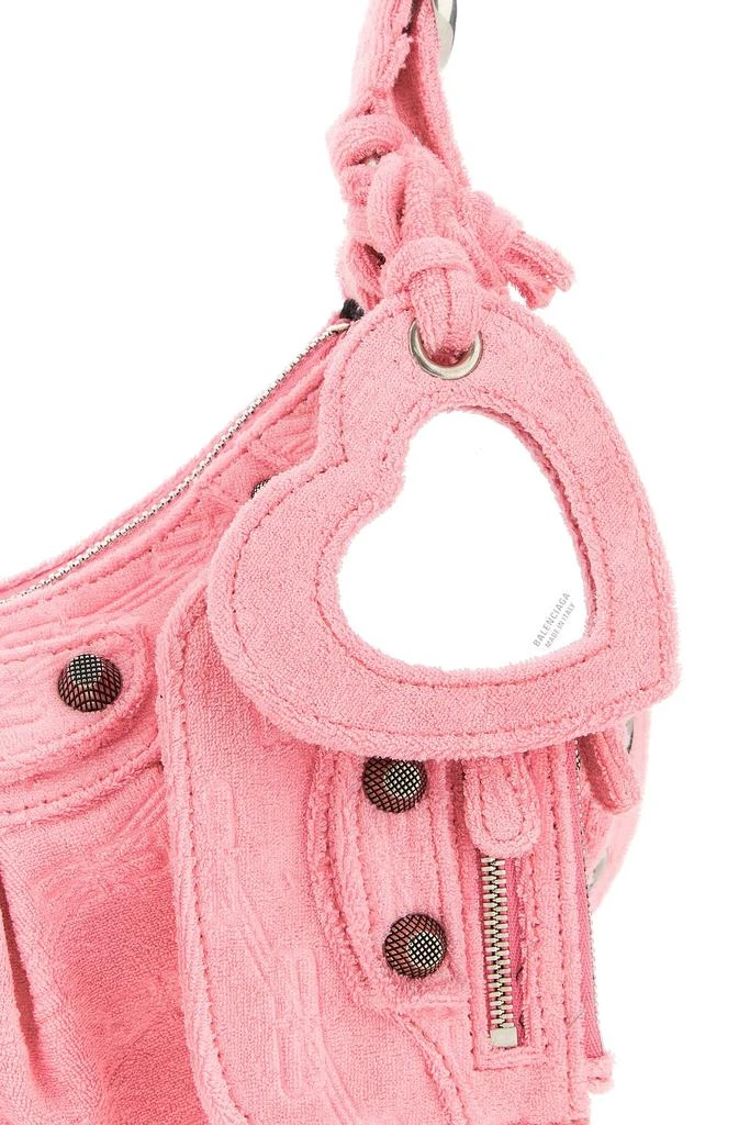Balenciaga Pink terry fabric Le Cagole XS shoulder bag 3