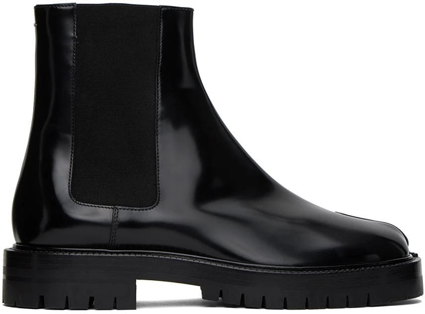 MAISON MARGIELA Black Tabi County Chelsea Boots 1