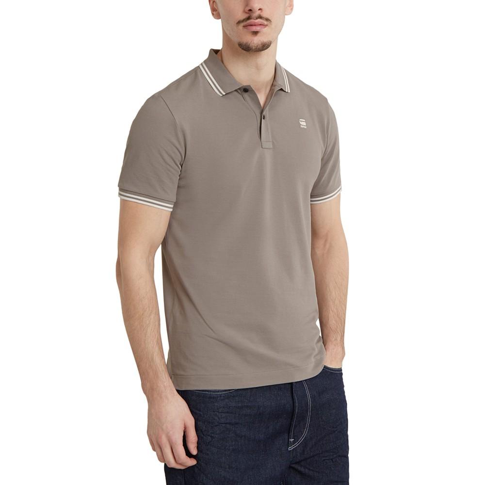 G-Star Raw Men's Dunda Slim-Fit Tipped Polo Shirt