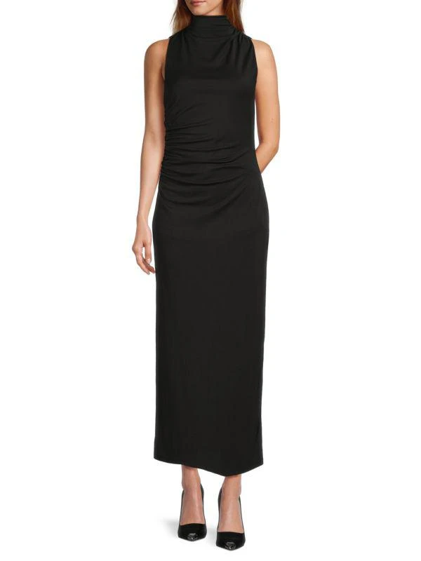 AREA Ruched Jersey Maxi Dress 1
