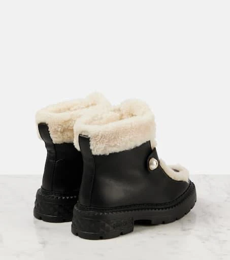Jimmy Choo Shea shearling-lined leather ankle boots 2